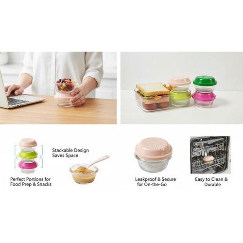 product_image_name-Generic-Pots en verre avec couvercles sécurisés pour rangement (1 piece )-4