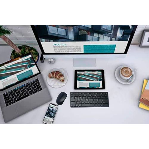 Mini Clavier et Souris Bluetooth Sans Fil USB Pour Ordinateur  IOS et Android Smart TV