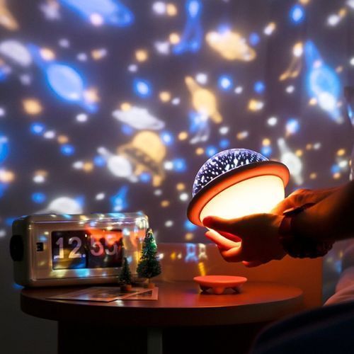 UFO Lampe de projection veilleuse Projection LED USB,lampe de nuit