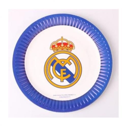 Real Madrid Party Set Anniversaire 31 PCS Décoration Assiettes Tasses  Ballons Tout En Un -  France