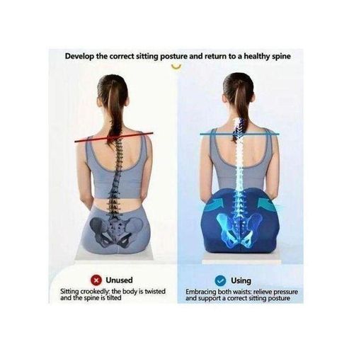 product_image_name-Generic-Siège Correcteur de Posture Ergonomique – Blanc & Noir-5