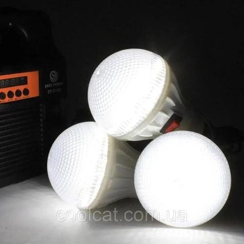 product_image_name-EASY POWER-Kit Solaire EP-0138 Éclairage 3 Ampoules LED Radio FM Bluetooth Charge Téléphone 3600mAh-2