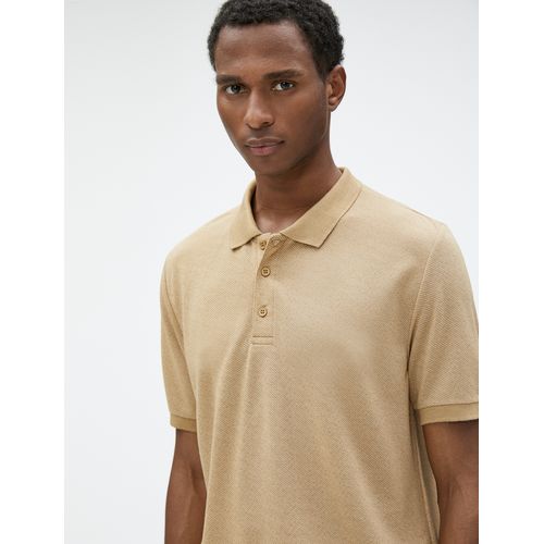 Koton T Shirt Polo Homme Camel