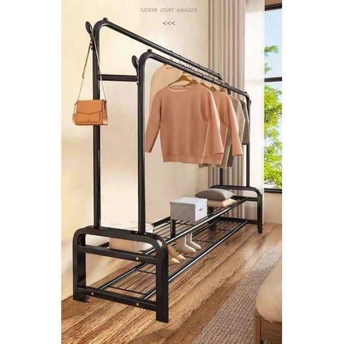 product_image_name-General-علاقة ملابس مزدوجة متعددة الألوان بحجم كبير – شماعة قوية لتنظيم الملابس وتوفير المساحة-3