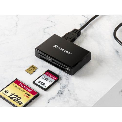 Transcend - Lecteur de carte mémoire externe - USB-C & USB 3.1 - Lecteur  carte mémoire - Rue du Commerce