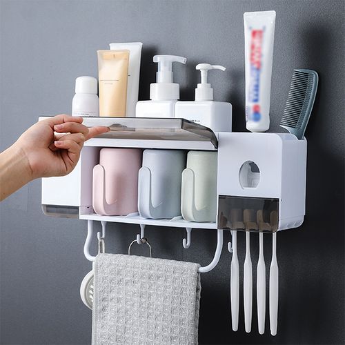 Distributeur de dentifrice automatique + Organisateur de douche