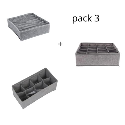 product_image_name-Generic-Organiseur pratique 3 pièces pour chaussettes, lingerie et cravates-1