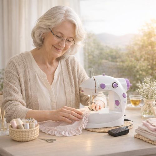 product_image_name-Generic-Mini Machine à Coudre Électrique Portable – Compacte, Facile à Utiliser, avec Pédale-1