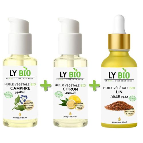 product_image_name-LY BIO-PACK HUILE CAMPHREE 50ML - POMPE + HUILE CITRON 50ML - POMPE + HUILE LIN 50ML - PIPETTE-1