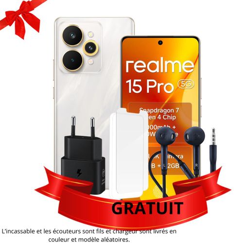 product_image_name-realme-5 Pro 5G – 12 Go RAM, 512 Go ROM – Écran 6,7" – Flowing Silver – Double SIM, les ecouteurs+ incassable+adaptateur gratuits-1