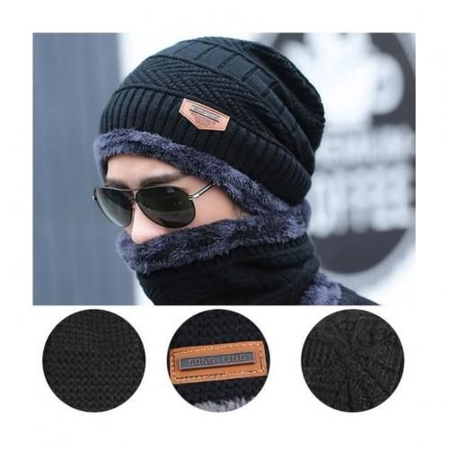 Generic Bonnet et cache cou pour hommes et femmes, Hiver à prix