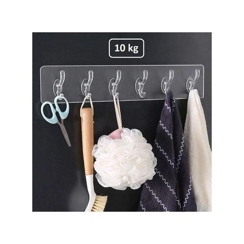 product_image_name-Generic-Patère mural de muraux transparents à 12 crochets fort adhésif Découpable-1