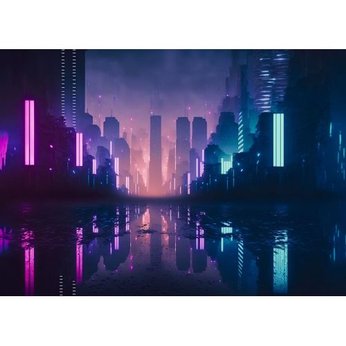 product_image_name-Generic-Cyberpunk neon city  Style 50 Poster Chambre Haute Qualité-1