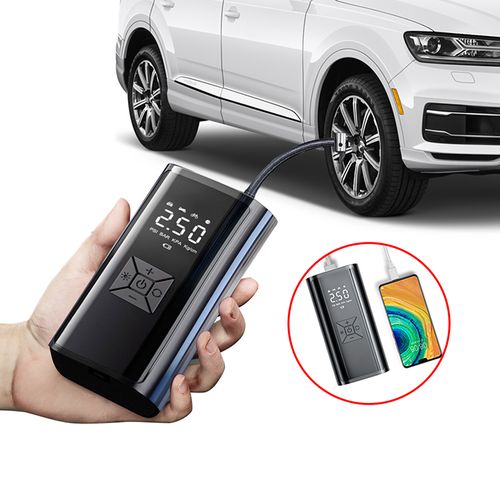 Compresseur Automobile Pompe Voiture Vélo Pompe Auto Pneu Compresseur  Portable Smart Pompe Compresseur Air Voiture Portable avec Lumière LED,  150psi, 12V