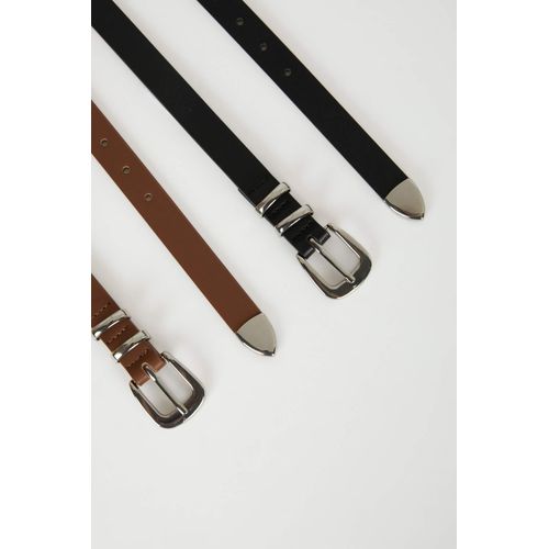 product_image_name-Defacto-حزام كلاسيكي نسائي جلد صناعي - قطعتين-4