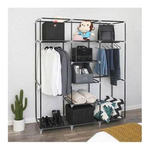 product_image_name-Generic-Grande Armoire Penderie en Tissu – Rangement pour Vêtements et Sacs pour la Chambre-3