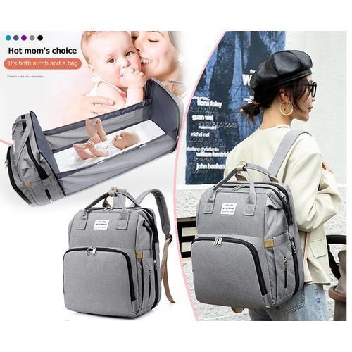 Sac à Dos à Langer avec Matelas à Langer pour Bébé, Grande Capacité Sac à  Couches Multifonction Imperméable Sac de Voyage