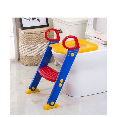 Reducteur de wc Siège de Toilette Enfant Pliable, Reducteur de Toilette Bébé  avec Marches Larges, Escalier Toilette Enfant avec Lunette