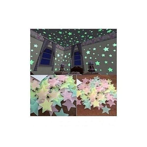 product_image_name-Generic-Étoiles Lumineux Fluorescentes Autocollant Fluo Plastique-1