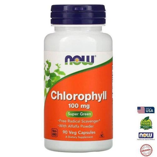 product_image_name-Now Foods- Chlorophylle 100 mg- 90 Vegan Caps-1