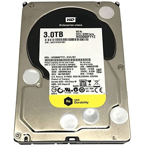 Western Digital WD Entreprise Storage Disque Dur Interne HDD SATA 3TB / 3TO  3.5