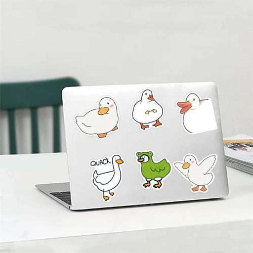 product_image_name-Generic-Cute Simple Duck Stickers Aesthetic Children's Korean Stationery School Supplies Decoration Scrapbooking for Kids set\30 pcs-4