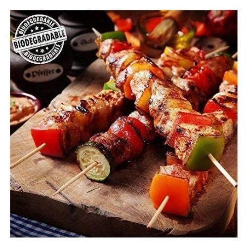 Generic Piques En BOIS / BROCHETTE BARBECUE / brochettes Shish 30 cm à prix  pas cher