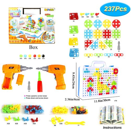 237 Pièces Mosaique Enfant Puzzle 3D Jeu Construction Jouet