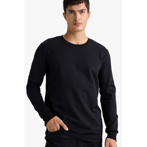 product_image_name-Defacto-تيشيرت ضيق بأكمام طويلة وياقة مستديرة-1