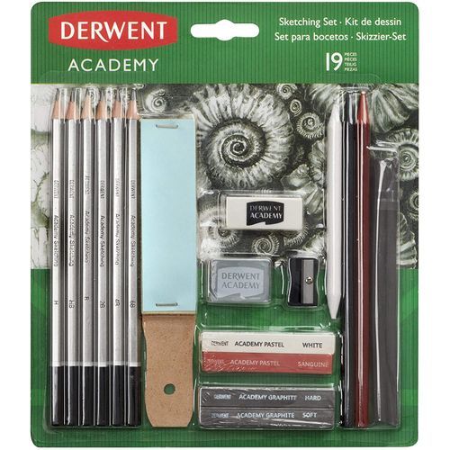 Derwent Kit de Dessin Spécial Croquis 19 pcs à prix pas cher