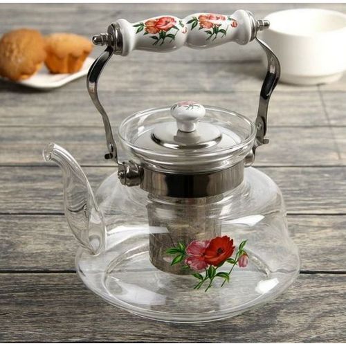 Théière en verre avec infuseur - Bouilloire pour Mauritius