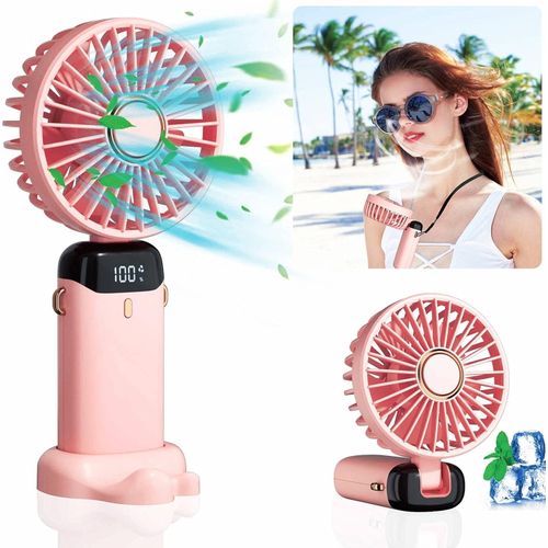 product_image_name-Generic-مروحة صغيرة محمولة ، مروحة محمولة مع شاشة LED ، USB ، مروحة عنق-8
