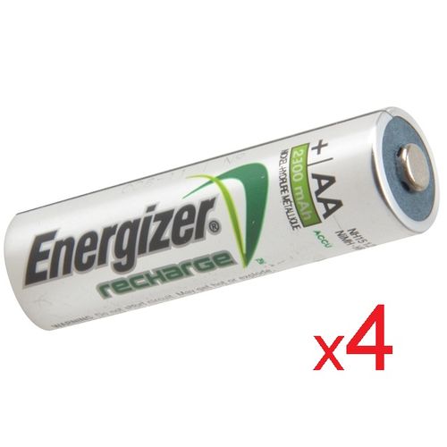 Energizer Extrême 4 Piles Rechargeable AA 2300 mAh // 4 Batteries Pré  Chargées