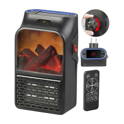 Chauffe-flamme 3D portable 1500W, ventilateur de chauffage