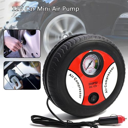 5€01 sur 260PSI DC Portable électrique Mini gonfleur de pneu compresseur  d'air de voiture Pompe automatique - Accessoire téléphonie pour voiture -  Achat & prix
