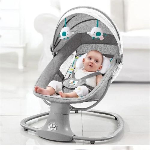 product_image_name-Baby-Balancelle Electrique 3en1 Pour Bebe - Gris-2