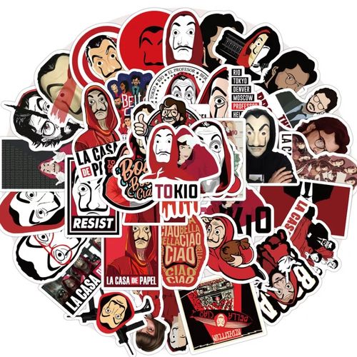 product_image_name-Generic-Après Le hack De La Casa De Papel Autocollants Série BRICOLAGE Jouets Skateboard BY AMIX-3