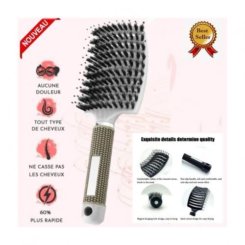 Brosse à Cheveux Démêlante et Anti-Casse