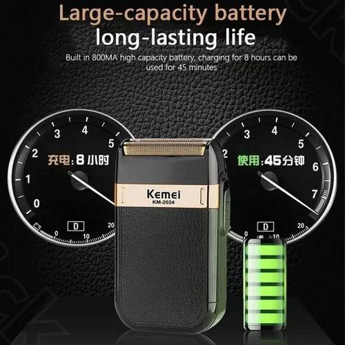 product_image_name-Kemei-ماكينة حلاقة للذقن مقاومة للماء ولاسلكية للرجال، ماكينة حلاقة كهربائية، لقص الشعر والذقن، هدية للرجال-4