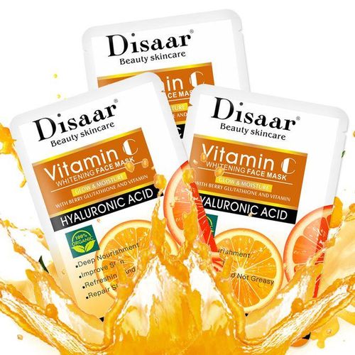 product_image_name-Disaar- 5 Pièces Masques à la Vitamine C et l'acide Hyaluronique, Traitement de l'Acné, Blanchissant-2
