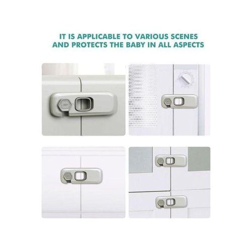 product_image_name-Generic-Serrure de Réfrigérateur Blanche Sécurisée-4