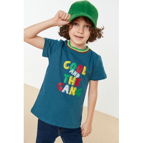 product_image_name-Trendyol-T-Shirt Pour Garçons Polyester - Pétrole-1