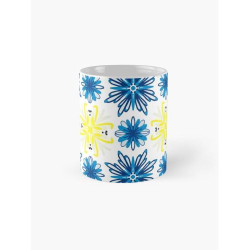 product_image_name-Generic-Motifs méditerranéens portugais, ornement floral jaune-bleu Mug classique-3