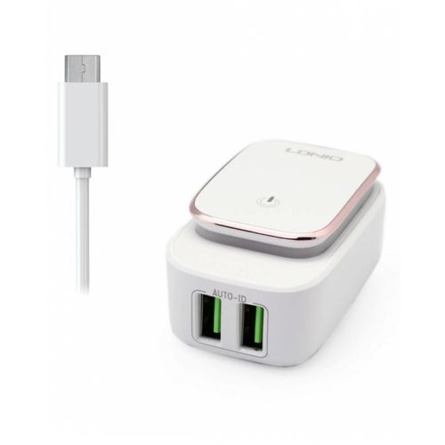 Ldnio A2205 Double USB Chargeur Mural Avec LED Lumière Pour Universal Voyage Adaptateur Pour Mobile Téléphone