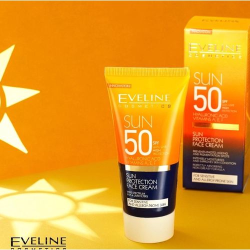 product_image_name-Eveline Cosmetics-Cream Solaire Peau Sensibles et Allergiques - SPF50 - 50ml-1