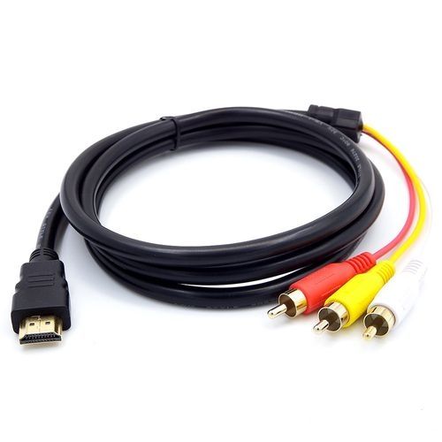 Generic HDMI Male To 3RCA AV Composite Male M/M Connector Adapter Cable Cord Transmitter