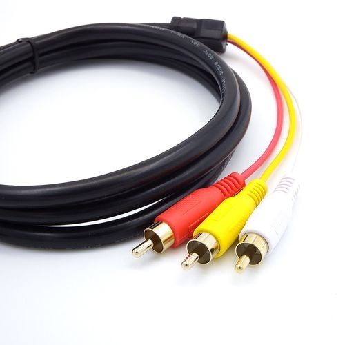 Generic HDMI Male To 3RCA AV Composite Male M/M Connector Adapter Cable Cord Transmitter