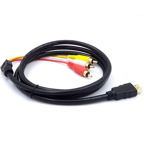 Generic HDMI Male To 3RCA AV Composite Male M/M Connector Adapter Cable Cord Transmitter