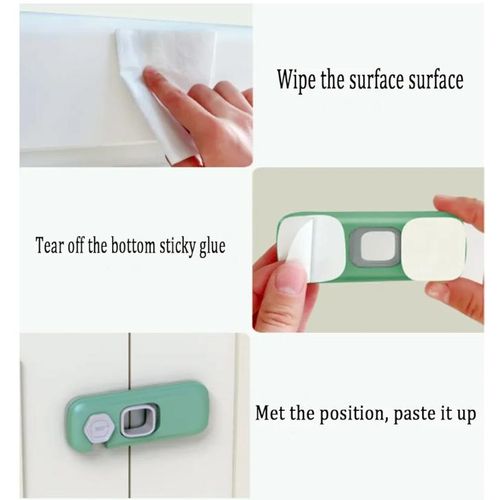 product_image_name-Generic-Deux Verrous de sécurité pour enfants pour réfrigérateur, tiroirs ou armoire.-4