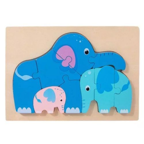 Generic Jeu de Puzzles en bois colorés pour enfants, jeu de